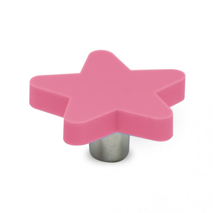 Παιδικό Πομολάκι Επίπλου Αστεράκι Ροζ conset c849-p18x08