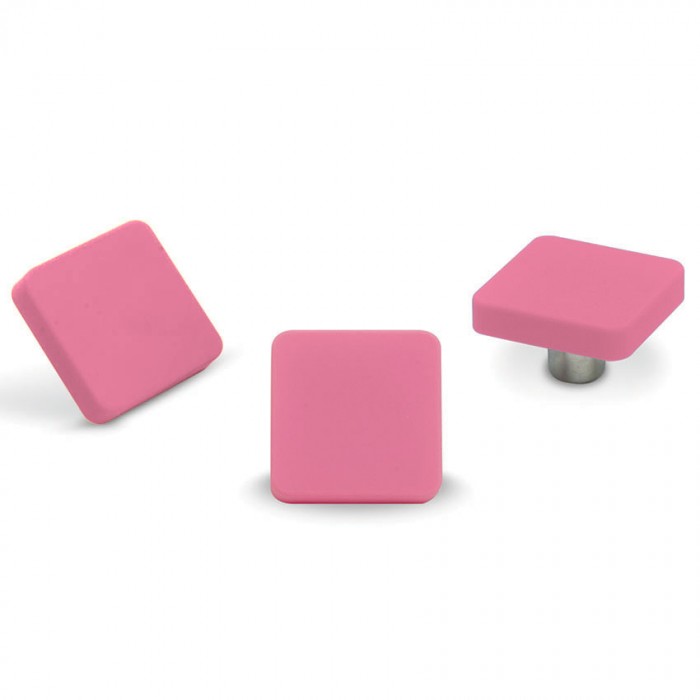Παιδικό Πομολάκι Επίπλου Τετράγωνο Ροζ conset c849-p20x08