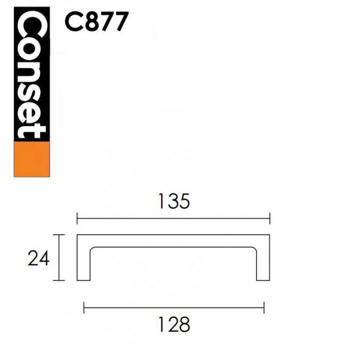 Λαβές επίπλων Conset C877 Ματ Νίκελ