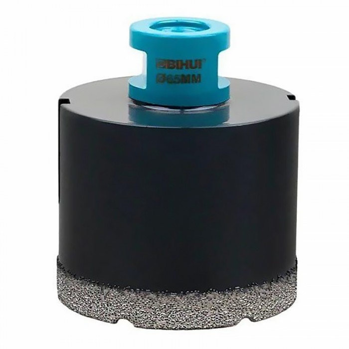 Τρυπάνι Διαμαντιού για γυαλί, κεραμικά, πλακίδια  65mm M14 Bihui Dry Tile Drill Professional Tiling Tools DBDF65