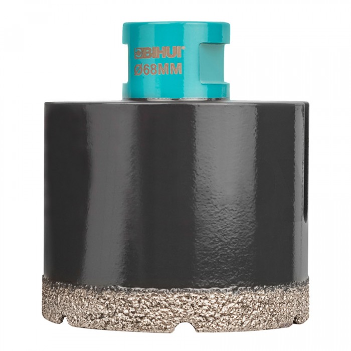 Τρυπάνι Διαμαντιού για γυαλί, κεραμικά, πλακίδια  68mm M14 Bihui Dry Tile Drill Professional Tiling Tools DBDF68