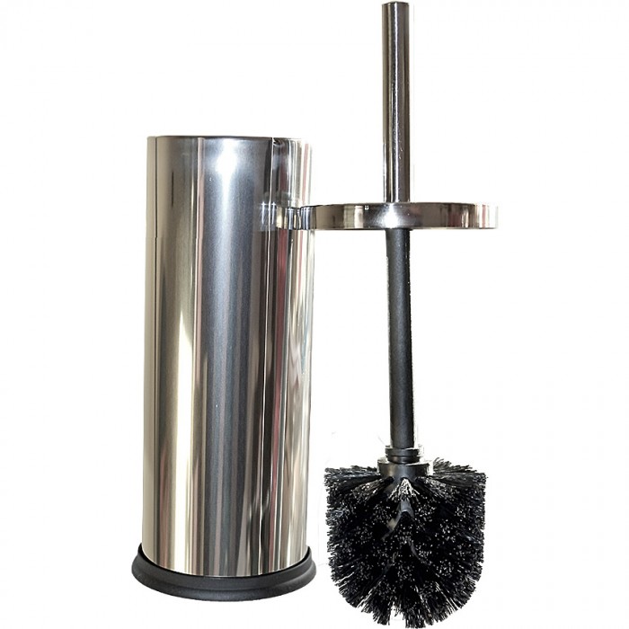 Πιγκάλ Μπάνιου Χρωμέ με μαύρο βουρτσάκι