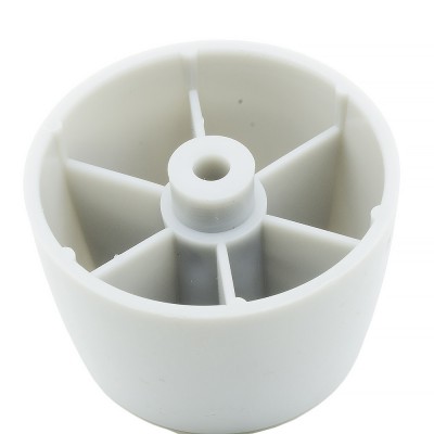 Πόδι Πλαστικό για έπιπλα Στρογγυλό με ύψος 40 mm και διάμετρο 50mm Λευκό φινίρισμα σειρά 4118