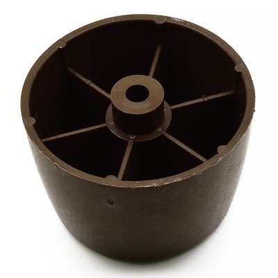 Πόδι Πλαστικό για έπιπλα Στρογγυλό με ύψος 40 mm και διάμετρο 50mm Καφέ φινίρισμα σειρά 4118