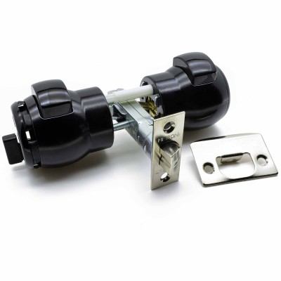 Κλειδαριά Πομόλου για Μπάνιο (WC) Meroni χωρίς Κλειδί Σειρά NOVA N12 NE Μαύρη