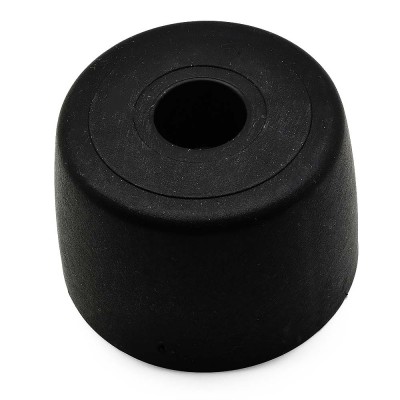 Πόδι Πλαστικό για έπιπλα Στρογγυλό με ύψος 40 mm και διάμετρο 50mm Μαύρο φινίρισμα σειρά 4118