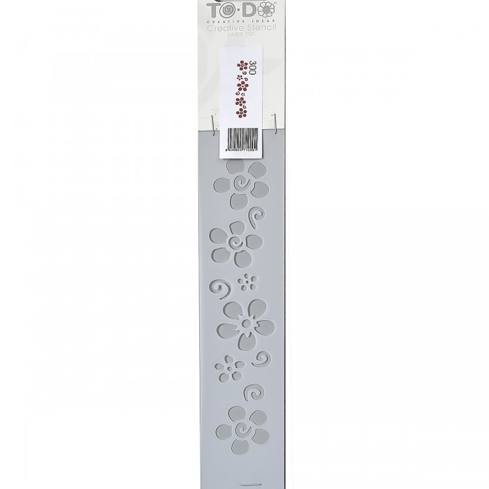 Stencil για Διακόσμηση Τοίχου Flower ToDo Creative Ideas 5x25cm No300