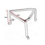 Τρίποδας τζακιού Μαύρος 056 26 x 26 x 16cm