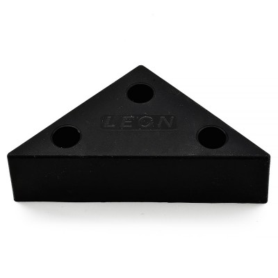 Πόδι Πλαστικό για έπιπλα Τρίγωνο με ύψος 30 mm και διάσταση 100mm x 75mm x 75mm Μαύρο φινίρισμα σειρά 8118