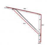 Γωνιές ραφιών µε αντιρίδα 40x28 Γαλβανιζέ Βαρέος Τύπου