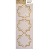 Stencil για Διακόσμηση Τοίχου Arabesque Fleur 18x50cm 75486