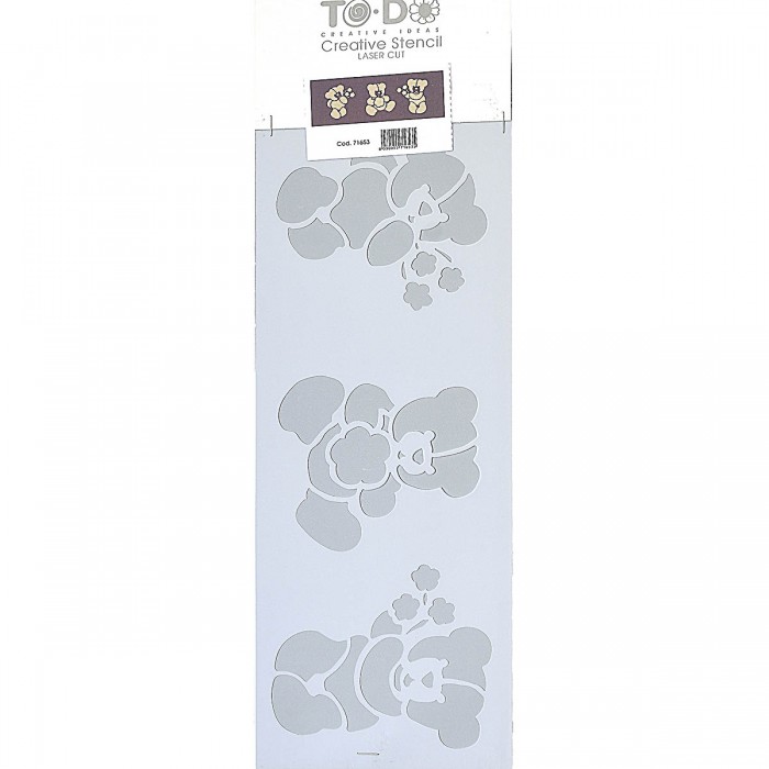 Stencil για Διακόσμηση Τοίχου Teddy Bear ToDo Creative Ideas 15x40cm 71653