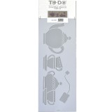 Stencil για Διακόσμηση Τοίχου Tea Time ToDo Creative Ideas 15x40cm 71649