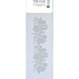 Stencil για Διακόσμηση Τοίχου Flower ToDo Creative Ideas 15x40cm No100