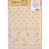 Stencil για Διακόσμηση Τοίχου Seasonal Garlands Fleur 21x29,7cm 71636