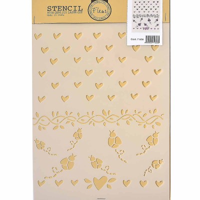 Stencil για Διακόσμηση Τοίχου Seasonal Garlands Fleur 21x29,7cm 71636