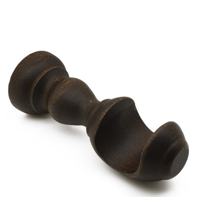 Στήριγμα ξύλινου κουρτινόξυλου Καρυδιά Φ35