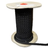 Διακοσμητικό κορδόνι - Σχοινί στριφτό Μαύρο πάχους 20mm με το μέτρο