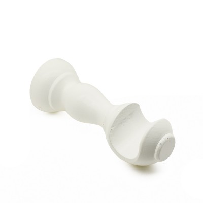 Στήριγμα ξύλινου κουρτινόξυλου Λευκό Φ23