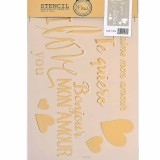 Stencil για Διακόσμηση Τοίχου Fleur 21x29,7cm No506 71376