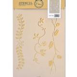 Stencil για Διακόσμηση Τοίχου Fleur 21x29,7cm No605 71384
