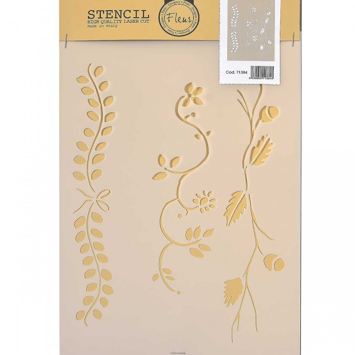Stencil για Διακόσμηση Τοίχου Fleur 21x29,7cm No605 71384
