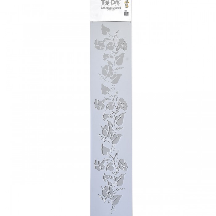 Stencil για Διακόσμηση Τοίχου Long Borders ToDo Creative Ideas 15x70cm No400