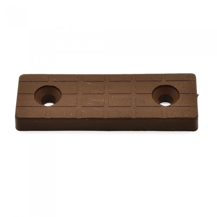 Πέλμα για Πλαϊνά Μελαμίνης 16 και 18mm με Διαστάσεις 53mm x 17mm Καφέ