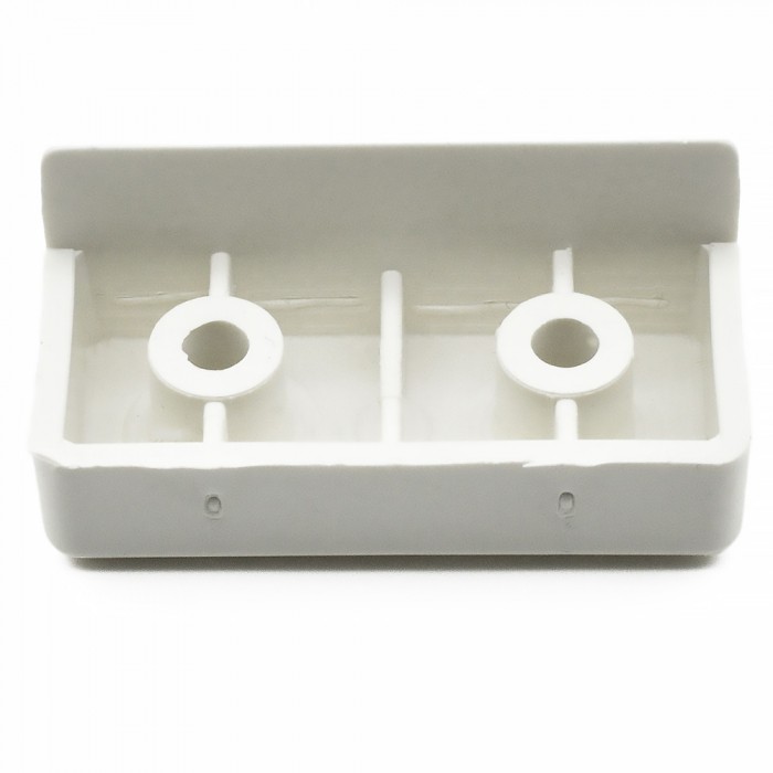 Πέλμα για Πλαϊνά Μελαμίνης 18mm με Διαστάσεις 45mm x 20mm Λευκό