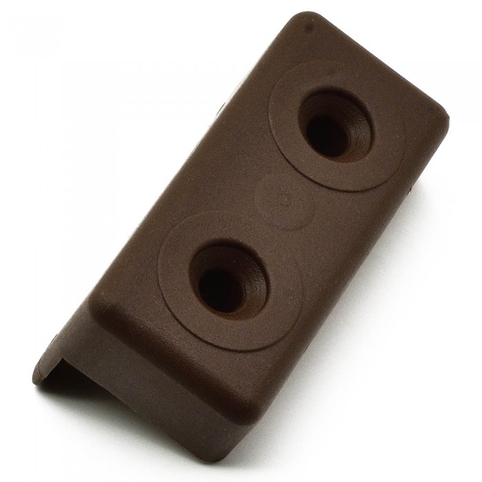 Πέλμα για Πλαϊνά Μελαμίνης 18mm με Διαστάσεις 45mm x 20mm Καφέ