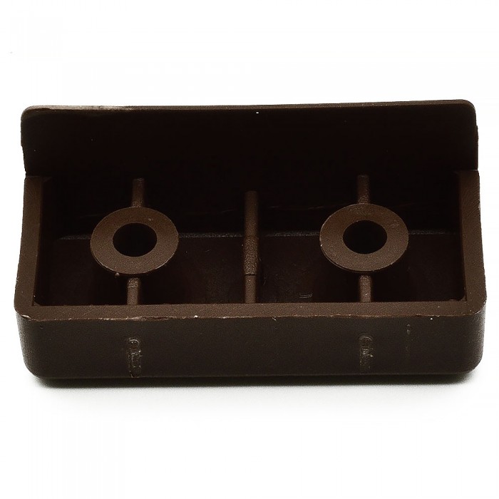 Πέλμα για Πλαϊνά Μελαμίνης 18mm με Διαστάσεις 45mm x 20mm Καφέ