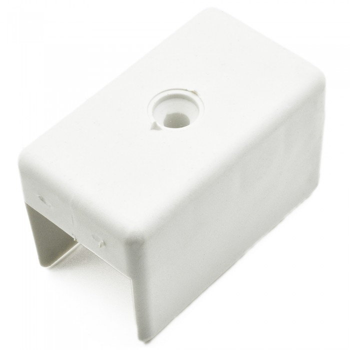 Πέλμα για Πλαϊνά Μελαμίνης 25mm με Διαστάσεις 50mm x 30mm Λευκό