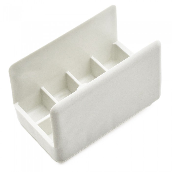 Πέλμα για Πλαϊνά Μελαμίνης 25mm με Διαστάσεις 50mm x 30mm Λευκό