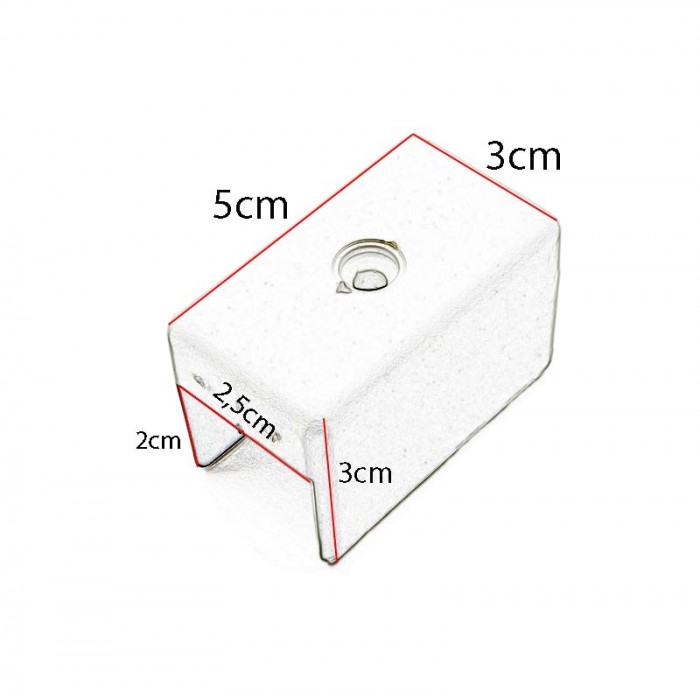 Πέλμα για Πλαϊνά Μελαμίνης 25mm με Διαστάσεις 50mm x 30mm Μαύρο