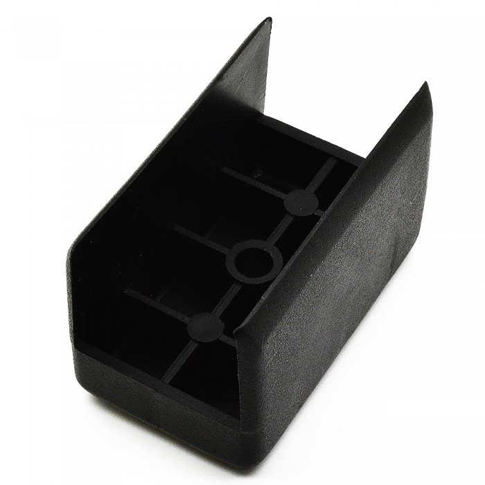 Πέλμα για Πλαϊνά Μελαμίνης 25mm με Διαστάσεις 50mm x 30mm Μαύρο