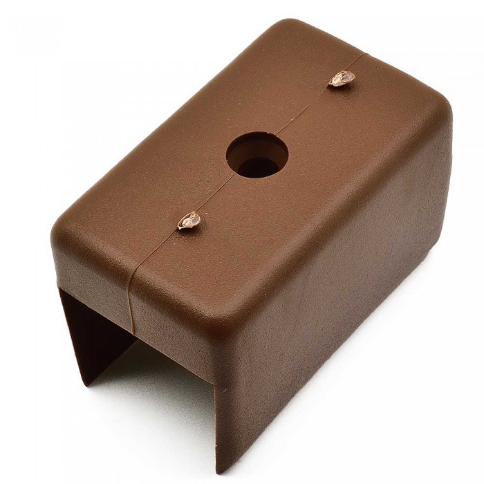 Πέλμα για Πλαϊνά Μελαμίνης 25mm με Διαστάσεις 50mm x 30mm Καφέ