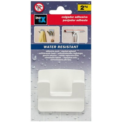 Αυτοκόλλητος Διπλός Γάντζος "Double Tree Brunch" Αδιάβροχος Λευκός Inofix 2192-2