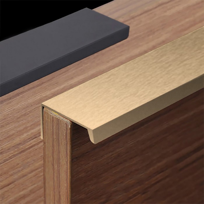 Λαβή επίπλου Χωνευτή από κράμα αλουμινίου Σειρά 05 σε  Χρυσό Ματ 600mm