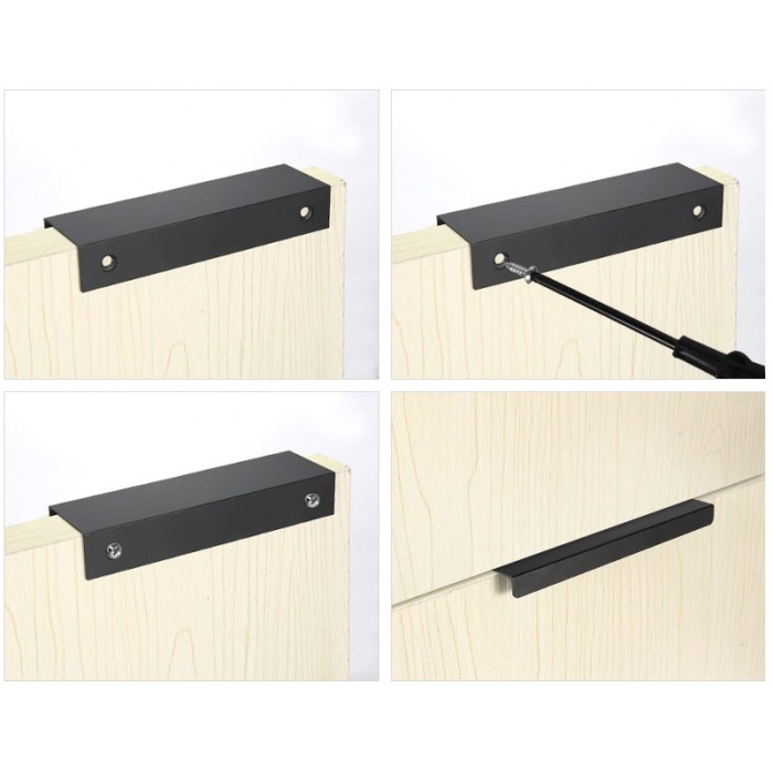 Λαβή επίπλου Χωνευτή από κράμα αλουμινίου Σειρά 05 σε  Χρυσό Ματ 600mm