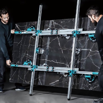 Σύστημα Μεταφοράς μεγάλων Πλακιδίων με 6 Βεντούζες και μέγιστο φορτίο 200 kg της Bihui Trade Carrier System LFCSV6