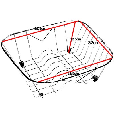 Καλάθι Sanitec Inox No6 για το νεροχύτη Sanitec 309-311-321