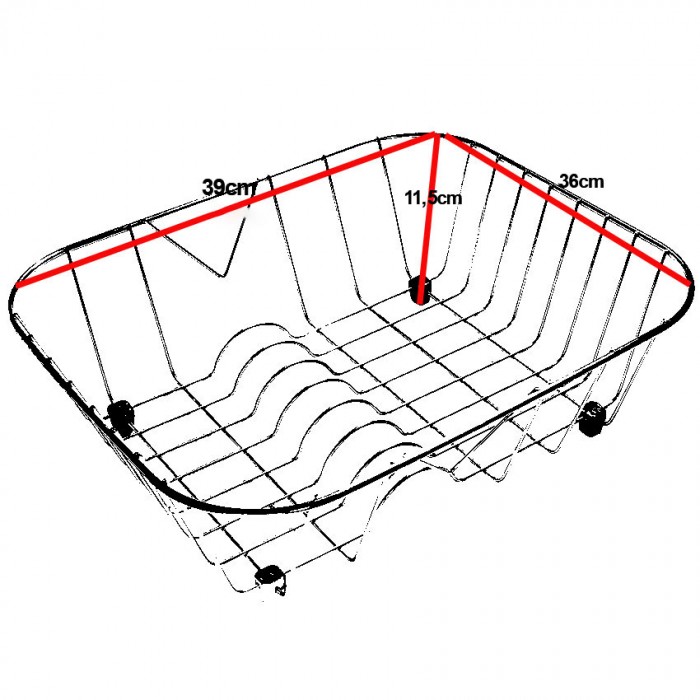 Καλάθι Sanitec Inox No7 για το νεροχύτη Sanitec 308-319