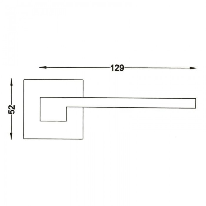 Πόμολα πόρτας Perfect χειρολαβή με ροζέτα 243 Ματ Άσπρο