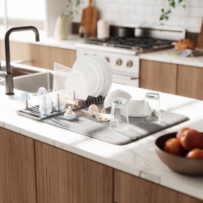 Πιατοθήκη Υφασμάτινη Γκρι UDry Peg 47x17x9 Umbra 1018697-149