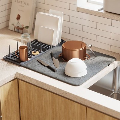 Πιατοθήκη Υφασμάτινη Γκρι UDry Peg 47x17x9 Umbra 1018697-149