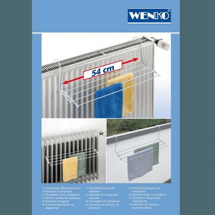 Απλώστρα Ρούχων Μεταλλική Κρεμαστή για Καλοριφέρ 58cm Wenko 3780010100