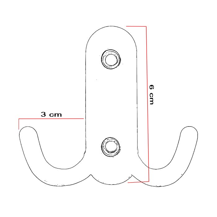 Κρεμάστρα τοίχου C549 Ασημί Αντικέ