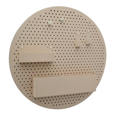 Πίνακας ανακοινώσεων Μεταλλικός Στρογγυλός πολλαπλών Χρήσεων Σομόν 40x30 εκ Ankor 331