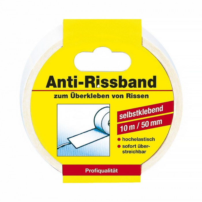 Αυτοκόλλητη ταινία από Υαλόνημα για κάλυψη ρωγμών και Τρύπες Καρφιών σε Τοίχους - Decotric Anti-Rissband 50mm x 10m Art.009502000