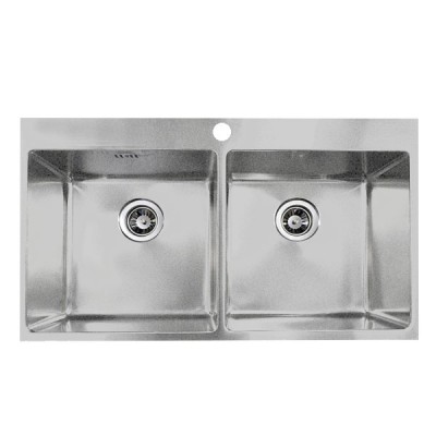 Ανοξείδωτος Νεροχύτης Βουρτσαριστός Χειροποίητος 8855 (86X50)720- CMS 386